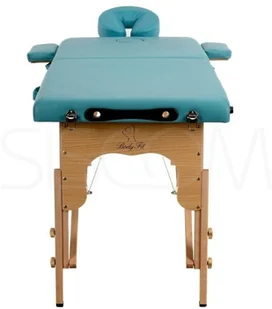 BODYFIT Łóżko do masażu 2 segmentowe BODYFIT, turkusowe, 216x82 cm - Łóżka - miniaturka - grafika 4