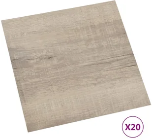 VidaXL Lumarko Samoprzylepne panele podłogowe, 20 szt., PVC, 1,86 m, taupe! 330158 VidaXL - Panele podłogowe - miniaturka - grafika 2