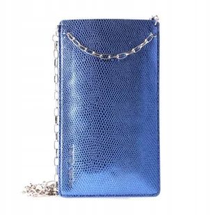 PURO GLAM Chain - Etui uniwersalne do smartfonów z 2 kieszeniami na karty w/gold chain XL (niebieski) PGPCCHAIN2XL - Etui i futerały do telefonów - miniaturka - grafika 4