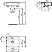 Umywalki - Ideal Standard Strada II 50x40 T299301 - miniaturka - grafika 1