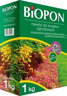 Biopon Nawóz do kwiatów ogrodowych, karton 1kg, marki - Nawozy ogrodnicze - miniaturka - grafika 2