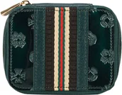 Etui na dokumenty i karty - Wittchen Kosmetyczka z lakierowanej skóry tłoczonej w monogram z tasiemką 34-2-034-00 - miniaturka - grafika 1