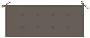 vidaXL Składana ławka ogrodowa z poduszką, 118 cm, bambusowa 3063857 - Ławki ogrodowe - miniaturka - grafika 6