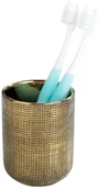 Kubki na szczoteczki do zębów - Wenko Kubek na szczoteczki do zębów RIVARA złoty 24400100 - miniaturka - grafika 1