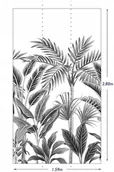 Fototapety - Fototapeta w rolce Mural Palmy A40801 flizelina - miniaturka - grafika 1
