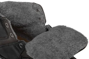 Mustang Trzewiki Sneakersy 35A042 4866-503-9 Schwarz Czarne zimowe 41006 - Botki męskie - miniaturka - grafika 5