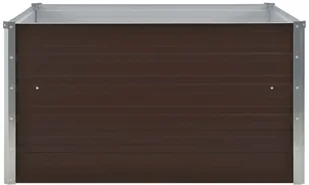 vidaXL Donica do podniesionej rabaty, 100x100x45 cm, stal, brązowa - Donice - miniaturka - grafika 4