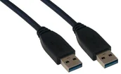 Kable USB - MCL samar MC923AA-2 m/N-USB 3.0 kabel, typ A, wtyczka, 2 m, czarna MC923AA-2M/N - miniaturka - grafika 1