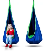 Fotele ogrodowe wiszące - Neo-Sport Kokon fotel wiszący Neo-Sport niebieski 110000 - miniaturka - grafika 1