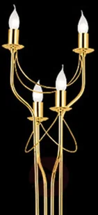 LIS Lampa stojąca retro, piękna, złote wykończenie - Lampy stojące - miniaturka - grafika 2