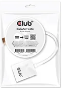 Adaptery i przejściówki - Club 3D CLUB3D DisplayPort na VGA Adapter Aktywny  przewód interfejsy-/adapter (DisplayPort, VGA, męski/żeński, czarny) CAC-2003 - miniaturka - grafika 1