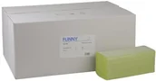 Ręczniki papierowe - Funny ręcznik do rąk, ZZ składane, 25 x 23 cm, 2lag, zielony, 4000 arkuszy papieru, 1er Pack (1 X 1 sztuki) AG-059 - miniaturka - grafika 1