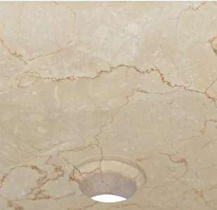 vidaXL Lumarko Umywalka, kremowa, 40x40x10 cm, marmurowa! 149168 - Umywalki - miniaturka - grafika 5