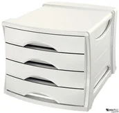 Pojemniki biurowe - Esselte Pojemnik z 4 szufladami EUROPOST VIVIDA biały 623959 4049793026695 - miniaturka - grafika 1