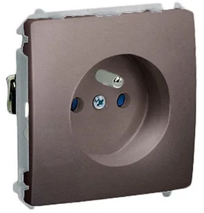 Simon Gniazdo pojedyncze 2P + Z BASIC inox, metalizowany - Wyłączniki światła i elektryczne - miniaturka - grafika 2