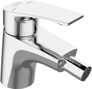 Laveo Deza Jednouchwytowa bateria bidetowa stojąca z korkiem chrom BAD032D - Baterie bidetowe - miniaturka - grafika 2