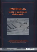 Druki akcydensowe - Firma krajewski Ewidencja wyjść w godzinach służbowych [Pu/Os-226] Pu/Os-226 - miniaturka - grafika 1