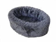 Legowiska dla psów - Nobby plusz łóżko dla psów, 70 cm, szary - miniaturka - grafika 1