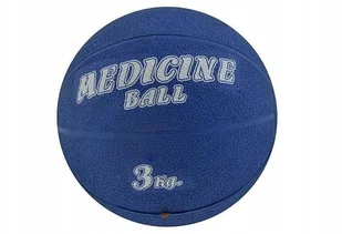 Piłka lekarska gumowa 3 kg Niebieski - Piłki do ćwiczeń - miniaturka - grafika 2
