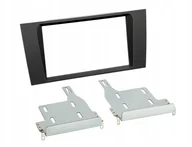 Akcesoria car audio - Ramka radia Audi A4 B5 od 1999 2 Din zestaw czarna - miniaturka - grafika 1