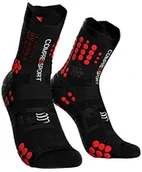 Skarpetki sportowe męskie - Compressport compress port Pro Racing Socks V3 Trail High Fluo Pink, T1 TSHV3-9999-T1 - miniaturka - grafika 1