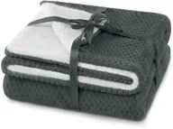 Koce - Amelia Home Koc 170x210 Shleepy gruby dwustronny ciemny szary AH/SHLE/CHA/170 - miniaturka - grafika 1