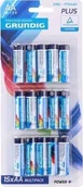 Baterie i akcesoria - Grundig Zestaw baterii cynkowych AA R6 1.5 V 15 szt 8711252087160 - miniaturka - grafika 1