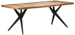 vidaXL Lumarko Stół jadalniany, 200x90x76 cm, lite drewno z odzysku 323573 - Stoły - miniaturka - grafika 7