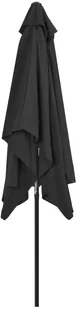 vidaXL Parasol ogrodowy na metalowym słupku, 300 x 200 cm, antracytowy vidaXL - Parasole ogrodowe - miniaturka - grafika 5