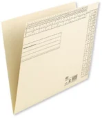 Teczki i skoroszyty - Elba 100091739 teczka nastawcza, opakowanie 50 szt. z kartonu typu kraft z otworami na płaskie zszywki i zakładki zeszytowe chamois 100091739 - miniaturka - grafika 1