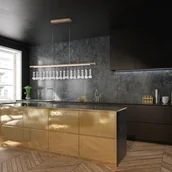 Lampy sufitowe - Näve Lampa wisząca LED Nobilis, nikiel satynowy - miniaturka - grafika 1