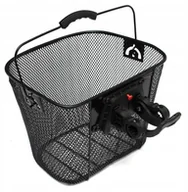 Koszyki rowerowe - Kosz Na Rower Duży Metalowy Koszyk Rowerowy Click - miniaturka - grafika 1
