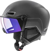 Kaski narciarskie - Uvex hlmt 700 Visor Kask, black mat 59-61cm 2019 Kaski narciarskie S5662372007 - miniaturka - grafika 1