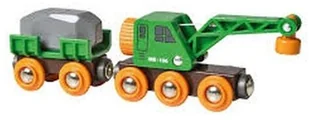 Brio Nieprzypisany Wagon dźwigowy z wagonem towarowym 33698. 7312350336986 - Samochody i pojazdy dla dzieci Brio Nieprzypisany Wagon dźwigowy z wagonem towarowym 33698. 7312350336986 - Samochody i pojazdy dla dzieci - miniaturka - grafika 1