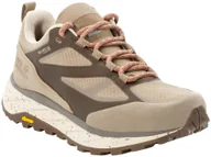 Buty trekkingowe damskie - Jack Wolfskin Damskie buty turystyczne TERRAVENTURE TEXAPORE LOW W beige / light beige - miniaturka - grafika 1
