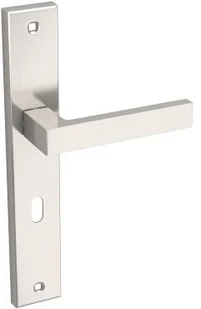 Kuchinox klamki Klamka QUBIK do drzwi wewnętrznych na szyldzie długim na klucz KGQ_311A KGQ_311A - Klamki - miniaturka - grafika 2