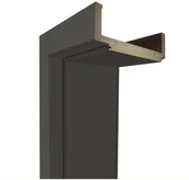 Ościeżnice - Voster Ościeżnica REGULOWANA do skrzydeł bezprzylgowych 80 Lewa Grafit mat 140 - 180 mm - miniaturka - grafika 1