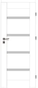 Drzwi wewnętrzne - Voster Skrzydło drzwiowe pokojowe Parma Białe 90 Prawe - miniaturka - grafika 1