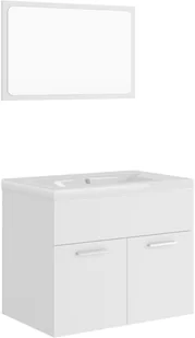 VidaXL Lumarko Zestaw mebli łazienkowych, biały, płyta wiórowa! 3071684 VidaXL - Meble łazienkowe - miniaturka - grafika 14