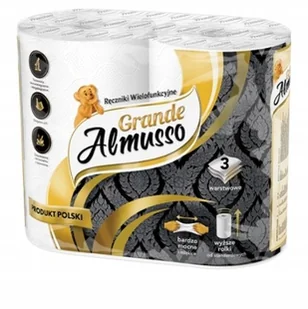 Ręczniki Papierowe Almusso Białe Mocne 32m 3W 2szt - Ściereczki, gąbki, czyściki - miniaturka - grafika 3