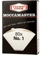 Akcesoria i części do ekspresów do kawy - Moccamaster filtry papierowe nr 1 ZA887-10633 - miniaturka - grafika 1