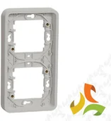 Klawisze i ramki - Schneider Electric MUREVA STYL Podstawa podtynkowa 2 podwójna pionowa IP55 biała MUR39151 MUR39151/SCH - miniaturka - grafika 1