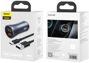 Baseus Baseus Golden Contactor Pro | Ładowarka samochodowa 2x USB Huawei FCP Quick Charge 3.0 Samsung AFC 40W TZCCJD-A0G - Ładowarki samochodowe Baseus Baseus Golden Contactor Pro | Ładowarka samochodowa 2x USB Huawei FCP Quick Charge 3.0 Samsung AFC 40W TZCCJD-A0G - Ładowarki samochodowe - miniaturka - grafika 29