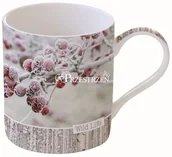 Ozdoby bożonarodzeniowe - Nuova R2S Easy life KUBEK PORCELANOWY NA ZIMĘ - WILD LIFE Jarzębina pod śniegiem (282 WLRB) 282 WLRB - miniaturka - grafika 1
