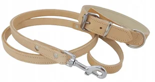 dr Seidla Komplet Skórzana i Smycz dla Psa juchtowa L - Smycze dla psów - miniaturka - grafika 2