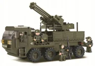 Klocki - Sluban Klocki Ciężarówka Z Działem Wojsko Armia - miniaturka - grafika 1