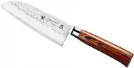 Noże kuchenne - Tamahagane Tsubame Brown Nóż Santoku 12cm SNH-1129 - miniaturka - grafika 1