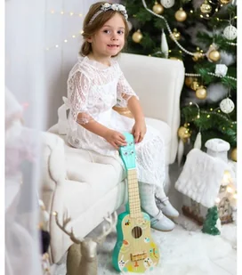 Woopie Lumarko Drewniane Ukulele Gitara Dla Dzieci 3+ TF571 Lek - Instrumenty muzyczne dla dzieci - miniaturka - grafika 9