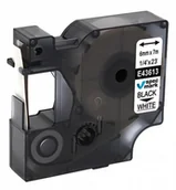 Papier do drukarek - Dymo Taśma do D1 43613 6mm/7m biała/czarny - miniaturka - grafika 1