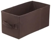 Pudła i pojemniki do przechowywania - Pudełko tekstylne Spaceo Kub 15 x 31 x 15 cm brązowe - miniaturka - grafika 1